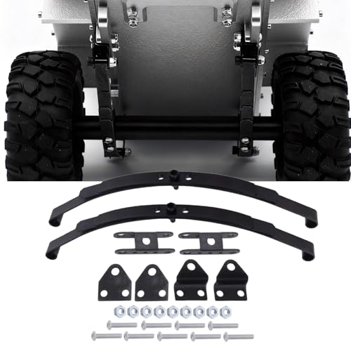 Hobbypark Stiff Leaf Spring Suspension Steel Bar Kit for 1/10 RC Rock Crawler RC4WD D90 Parts (2 Kits)