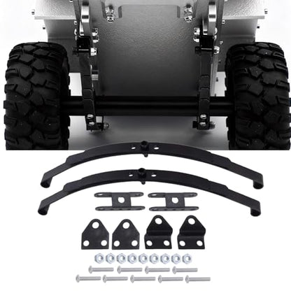 Hobbypark Stiff Leaf Spring Suspension Steel Bar Kit for 1/10 RC Rock Crawler RC4WD D90 Parts (2 Kits)