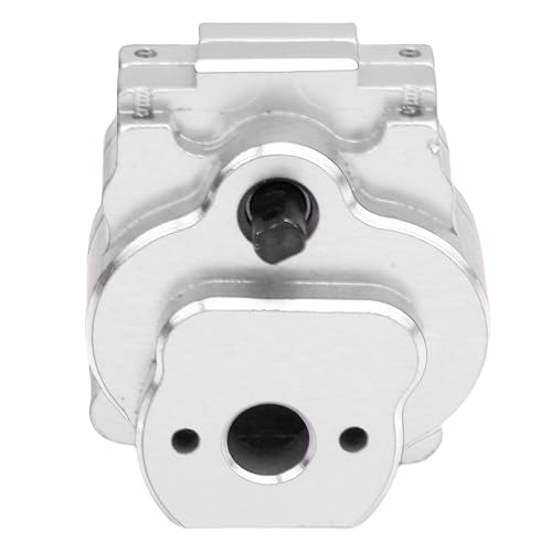 Complete Transmission Gearbox, CNC Aluminum Alloy RC Crawler Gearbox, Metal Gear Set with 21:1 Reduction Ratio for Ascent - 18 1/18 RC Car Upgrade Part (Silver) - color: Silver