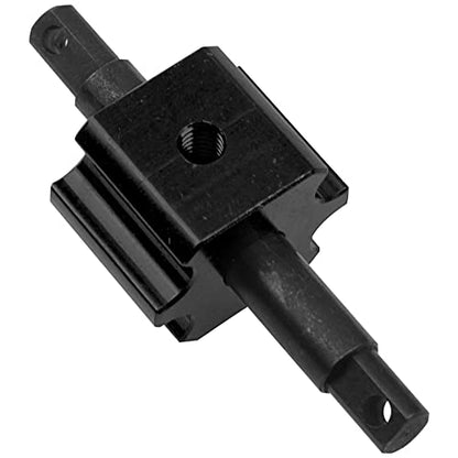 Aluminum RC Differential Locker Spool 4x4 Diff Locker Mounts Compatible with 1/10 Traxxas Slash 4X4 Rustler 4X4 Stampede 4X4 Hoss VXL 4X4 RC Car (Black) - color: Black