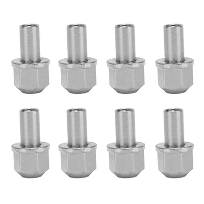 8Pcs RC Hex Wheel Hub Nut, 12mm Stainless Steel Drive Adaptor Extension Column, Metal Nut for Axial SCX10 D90 Redcat Gen8