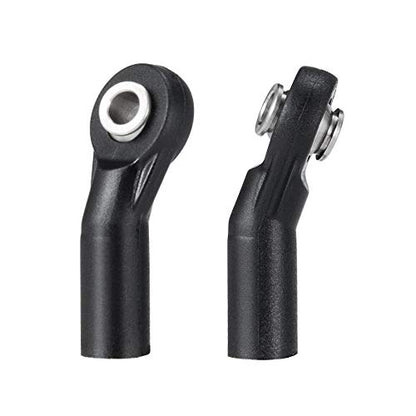 10Pcs M3 Rod Ends Plastic Black M3 Balls Ends for Axial D90 SCX10 RC Crawler Car (Black D) - color: Black D