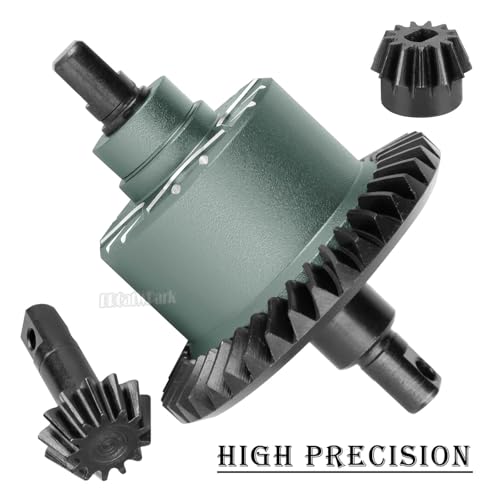 Front Rear 37T Differential Gear Upgrades Part for 1/10 Slash 4X4 (VXL)/Rustler 4X4 (VXL)/Stampede 4X4 (VXL)/Jato 4X4 (VXL) 4WD,XO-1,RC Steel #45 Diff Set Hop Ups,Titanium - color: Titanium - (37t Differential)
