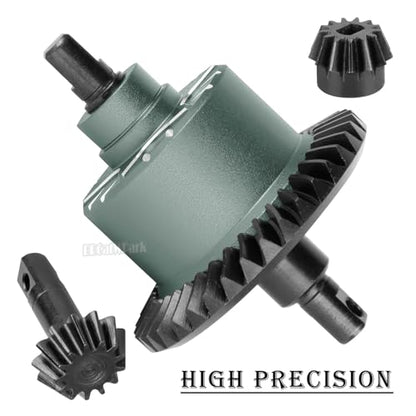 Front Rear 37T Differential Gear Upgrades Part for 1/10 Slash 4X4 (VXL)/Rustler 4X4 (VXL)/Stampede 4X4 (VXL)/Jato 4X4 (VXL) 4WD,XO-1,RC Steel #45 Diff Set Hop Ups,Titanium - color: Titanium - (37t Differential)