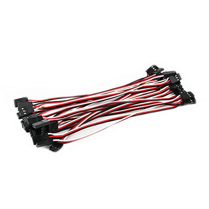 20pcs 5.90in 15cm 150mm 26AWG JR Male to Male RC Servo Extension Lead Cord Plug Servo Extend Cable for Helicopter Quadcopter