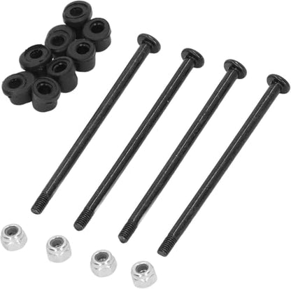 RC Screw Kit, Steel Screws and Nuts Plastic Bushing RC Hardware Screw Kit for 144010 144002 124016 124017 RC Cars