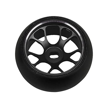 Lovermusic 4pcs 25x11MM RC 1:28 Drift Tires Black Mesh Wheel Hub Replacement for WL 1/28 K969 K989 P929 Upgrade Parts