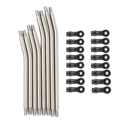 RC Models Parts For Axial For SCX10 II 90046 For 1/10 RC Crawler Car 10Pcs/Set Metal Link Set Plastic Rod End