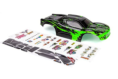 Custom Body Muddy Green Compatible for ARRMA VORTEKS 3S 4x4 4x2 BLX 1/10 Stadium Truck(V-BG-01) - color: Green
