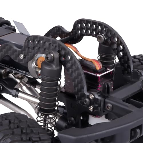 LCG Chassis Kit Carbon Fiber Frame with ECS securing Straps for 1/18 TRX4M Bronco Defender Crawler Car Upgrade Parts