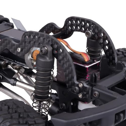LCG Chassis Kit Carbon Fiber Frame with ECS securing Straps for 1/18 TRX4M Bronco Defender Crawler Car Upgrade Parts