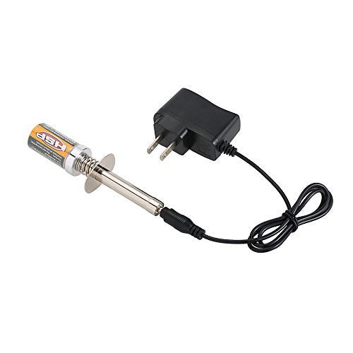 GoolRC Nitro Glow Plug Igniter Starter Tools with Battery Charger for HSP Redcat and 1/8 1/10 Nitro Engine RC Car Buggy Truck Model