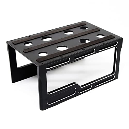 Metal RC Car Work Stand Repair Workstation Platform Shock Damper Pits Stand for 1/8 1/10 1/12 RC Cars Truck Buggy,Black