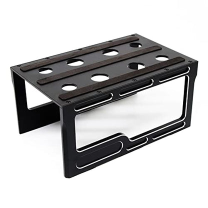 Metal RC Car Work Stand Repair Workstation Platform Shock Damper Pits Stand for 1/8 1/10 1/12 RC Cars Truck Buggy,Black
