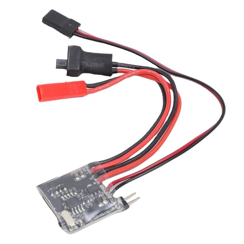 Sorandy Mini Brushed ESC, 30A Speed Regulator, Brake Compatible Motor Controller for N20, N030, N050 Motors, Ideal for 1/16, 1/18, /24 RC Cars