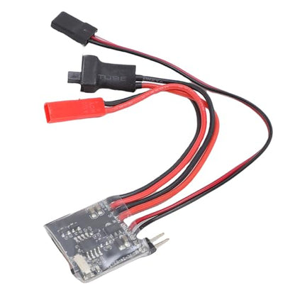 Sorandy Mini Brushed ESC, 30A Speed Regulator, Brake Compatible Motor Controller for N20, N030, N050 Motors, Ideal for 1/16, 1/18, /24 RC Cars