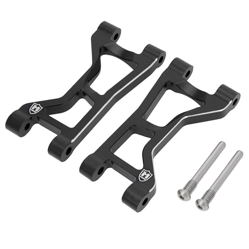 MEUS RACING Aluminum Suspension Arms Kit for Traxxas 1/16 Mini Maxx Upgrade Parts #10731 (Black) - color: Black