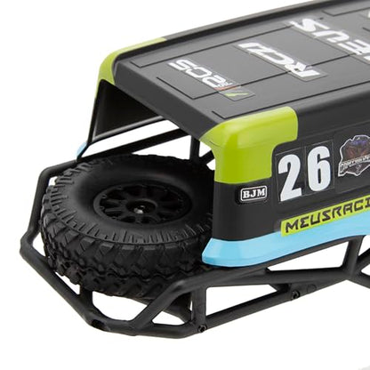 MEUS Racing MB18 TRX4M Body & Chassis Kit for Traxxas TRX4M Defender Bronco K10 F150 High Trail 1/18 RC Crawler Upgrades Parts (Green&Blue) - color: Green&blue