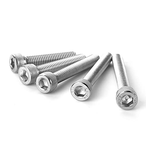 M6 x 30mm 35mm 40mm 45mm 50mm Hex Socket Head Cap Screws Bolts 304 Stainless Steel Metric Machine Allen Hex Drive, Fully Threaded, Assortment Kit 50PCS - size: M6 x 30/35/40/45/50mm (50PCS)