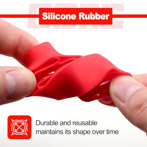 OGRC 1.0 Silicone Rubber Inserts RC Tire Inserts for TRX4M SCX24 1/18 1/24 RC Crawler Car (OD 60-64mm) - Red - color: Red