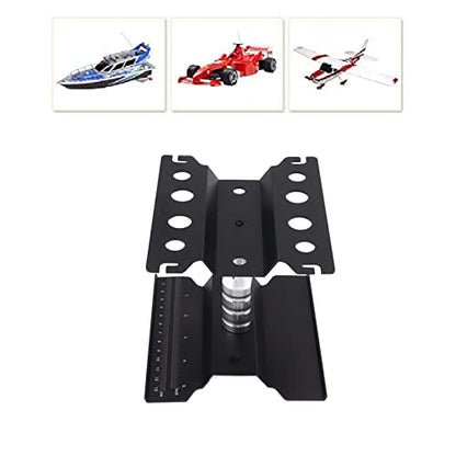 AYNEFY Rc Car Work Stand,Aluminum 360 Degree Rotation RC Car Maintenance Workstation Repair Table RC Car Display Bracket for Off Road Vehicle Shipping Drafting Tables(Black) - color: Black