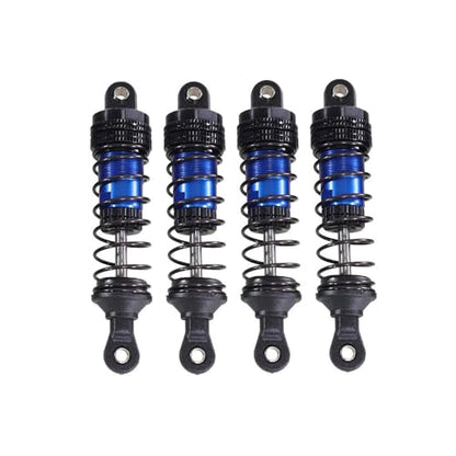 4PCs Upgraded Shock Absorbers Front ＆ Rear Hydraulic Shock Absorbers for MJX Hyper Go SCY Wltoys H16BM H14BM 14301 14302 14303 1/12 1/14 1/16 RC Car Upgrade Parts (77mm Dark Blue) - color: 77mm Dark Blue