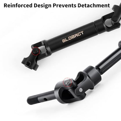 GLOBACT 4PCS 1144 Steel CVD F&R Driveshaft for Slash/Rustler/Stampede/Hoss | Heavy Duty Axles, Replace #6852, 1/10 RC Truck Drive Shafts Upgrade Parts - size: 4PCS