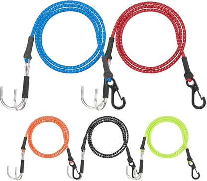 1/10 RC Crawler Elastic Force Escape Rope,with Rescue Trailer Hook Kinetic Winch Strap for Axle-Mounted SCX10 TRX4 D90 Upgrade Parts Tow Line (Black) - color: Black