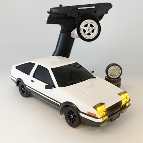 WPLDEWAN LDRC 1/18 RC Drift Car with Gyro RWD Drift RC Cars Hobby RTR | Drifting and Race Tires 2.4 GHz Proportional Control ESP Gyroscope Metal Drive Shaft Adult LD1801
