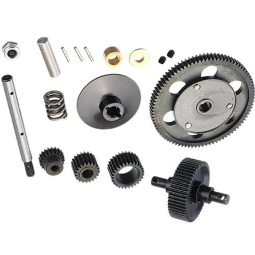 RC Crawlers Components for Axial for Scx10 Smt10 Ax10 1/10 Accessories Spiral Metal Cutting Steel Transmission Gear Set Motor Pinion 87T 22T Rc Car