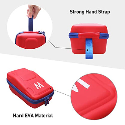 XANAD EVA Hard Case for Mario Kart Live:Nintendo Switch Mario Set Edition - Travel Protective Carrying Storage Bag（Red） - color: Red