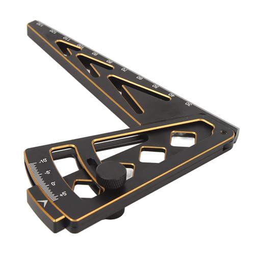 RC Car Inclined Ruler, Multifunctional Ride Height Gauge Camber Gauge Multi Angle Measuring Tool with Aluminum Alloy Construction, for Home Game and Daily Use