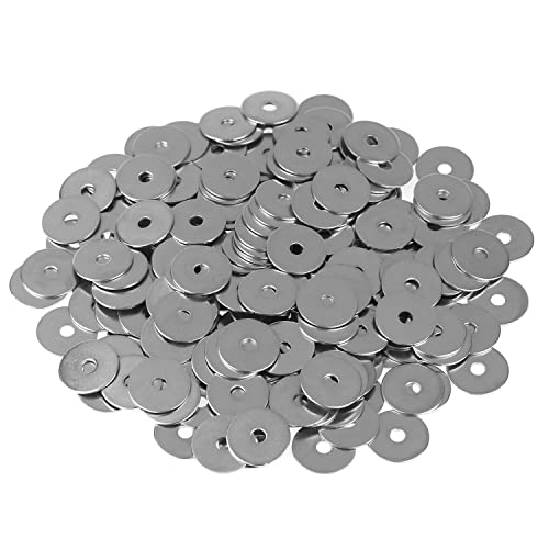 HELIFOUNER 100 Pieces M3x15x0.8mm Fender Washers, 304 Stainless Steel Large Fender Washers, Inner Diameter 3mm, Outer Diameter 15mm, Thickness 0.8mm - size: M3x15x0.8mm
