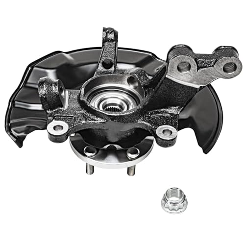 Detroit Axle - 4pc Steering Knuckles Kit for 09-13 Toyota Corolla Matrix, 2 | Front Steering Knuckles & Wheel Bearing Hubs 2 Rear Wheel Bearing and Hubs 2009 2010 2011 2012 2013 Replacement - size: 4UW48584/Kit