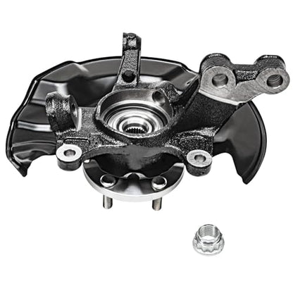 Detroit Axle - 4pc Steering Knuckles Kit for 09-13 Toyota Corolla Matrix, 2 | Front Steering Knuckles & Wheel Bearing Hubs 2 Rear Wheel Bearing and Hubs 2009 2010 2011 2012 2013 Replacement - size: 4UW48584/Kit