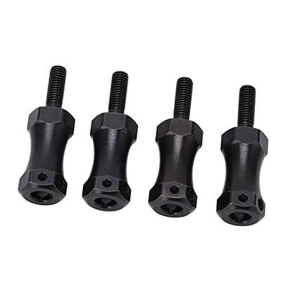 HERCHR 4Pcs RC Extended Wheel Hex Coupler, 42mm/1.65in RC Wheel Hub Adapter 12mm Diameter Extension Adapter Combiner for 1/10 Remote Control Car