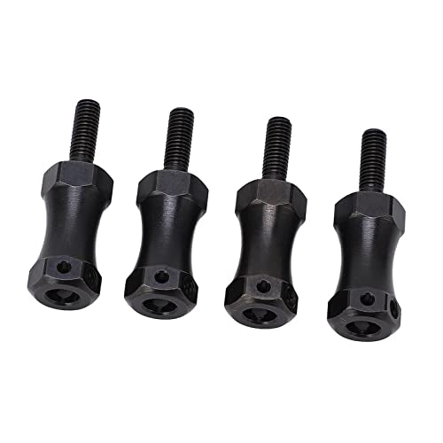 HERCHR 4Pcs RC Extended Wheel Hex Coupler, 42mm/1.65in RC Wheel Hub Adapter 12mm Diameter Extension Adapter Combiner for 1/10 Remote Control Car