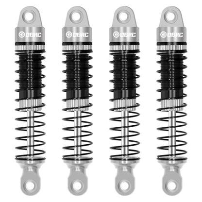 OGRC 60mm Long Travel RC Shock Absorber Oil Damper for TRX4M 1/18 RC Car | Oil-filled, Aluminum, for Traxxas TRX4M Upgrade Parts, Grey - color: Black Grey