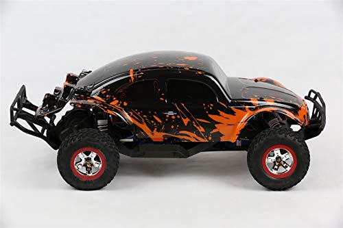 SummitLink Custom Body Muddy Orange Over Black Compatible for 1/10 Slash 4x4 VXL 2WD Slayer RC Car or Truck (Truck not Included) SSB-BR-03