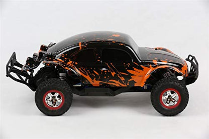 SummitLink Custom Body Muddy Orange Over Black Compatible for 1/10 Slash 4x4 VXL 2WD Slayer RC Car or Truck (Truck not Included) SSB-BR-03