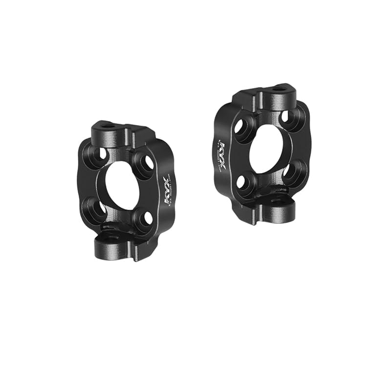 KYX Racing Aluminum Spindle Carrier Set Black Upgrades Parts Accessories for 1/18 RC Car LOSI Mini LMT 4X4 Monster Truck