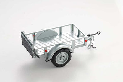 FMS FCX18 RC Crawler Accessory - Land Cruiser 80 & 1/12 RC Cars: Utility Trailer Type B Silver