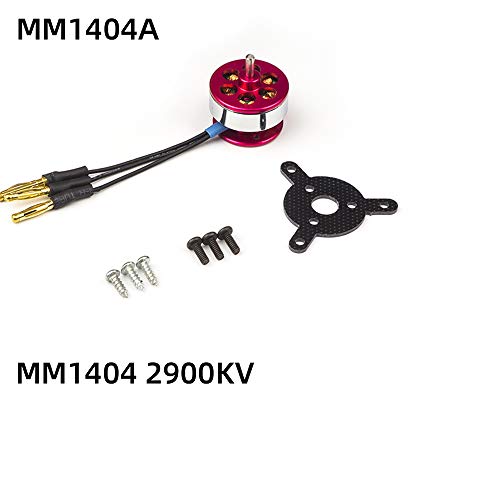 RC Brushless Motor MM1404 2900KV (C10) Brushless Outrunner Motor 2900KV Used for Fixed Wing Micro Indoor Airplane F3P Model Airplane (MM1404A)