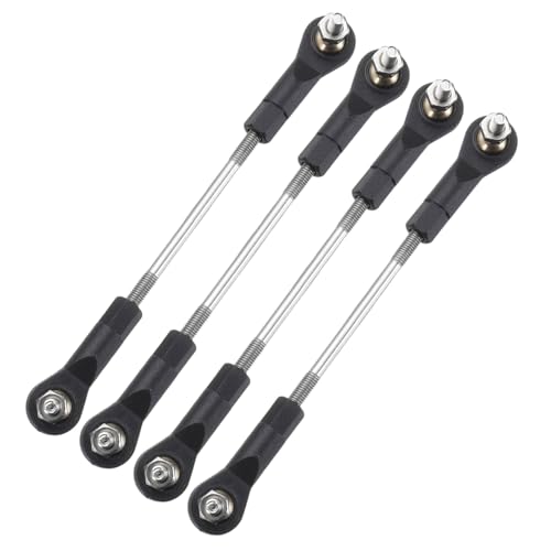 MECCANIXITY 4Pcs Adjustable Turnbuckles Camber Link, 74-84mm Turnbuckle Rod Steering Servo Linkage with M3 Ball Head Rod Ends for RC Car Replace Parts - size: 74-84mm