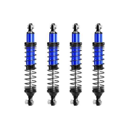 GPM Aluminum 89mm Progressive Spring Shock Set for H10 Optic，Blue | Front & Rear, RC Crawler Upgrade, for VANQUISH H10 Optic, Yokohama Sparco RTR, 1/10 Scale - color: Blue