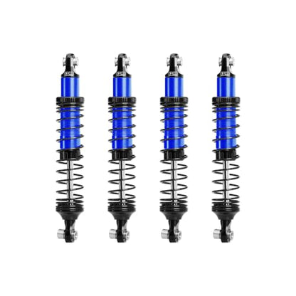 GPM Aluminum 89mm Progressive Spring Shock Set for H10 Optic，Blue | Front & Rear, RC Crawler Upgrade, for VANQUISH H10 Optic, Yokohama Sparco RTR, 1/10 Scale - color: Blue