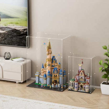 Clear Acrylic Display Case, Self-Assemble Showcase for Collectibles, Action Figures, Dolls- Alternative Glass Box for Commemorative Gifts - size: 16×8×22inch, 40×20×56cm