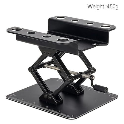 RC Car Stand, Aluminum Liftable Adjustable RC Car Work Stand, Repair & Display RC Stand for Traxxas TRX4 Axial Arrma Redcat Losi 1/8 1/10 1/12 1/14 1/16 1/18 1/24 RC Car (Black) - color: Black