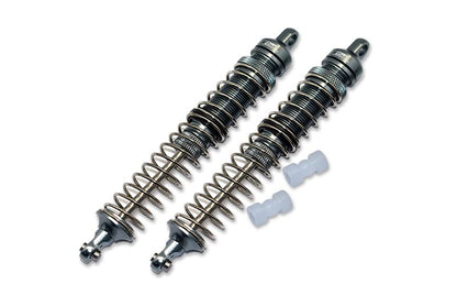 GPM for 1/8 LMT 4WD Solid AXLE Monster Truck Aluminum Front/Rear Adjustable Spring DAMPERS (130MM) -4PC Set (Gray)