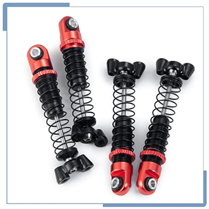 4PCS RC Aluminum Alloy Shocks Absorber Dampers | For Kyosho Mini Z 4x4 1/18 Scale Jimny 1/24 Scale Wrangler